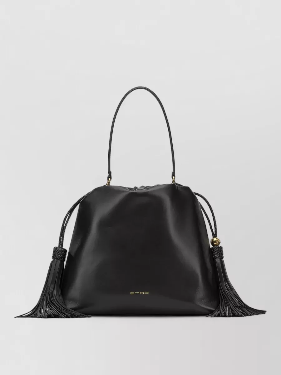 Etro medium leather bucket bag