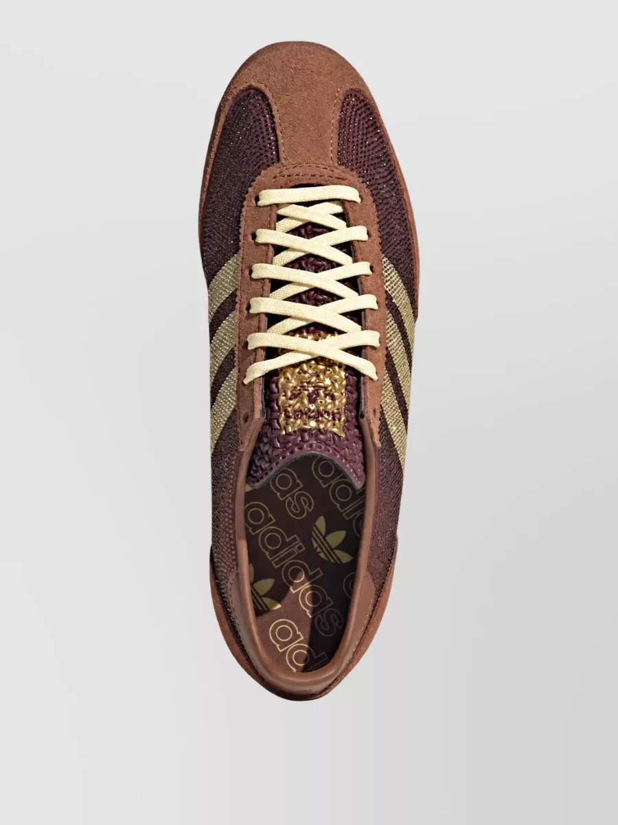 Adidas Suede Leather Crystal-Embellished Low-Top Sneakers