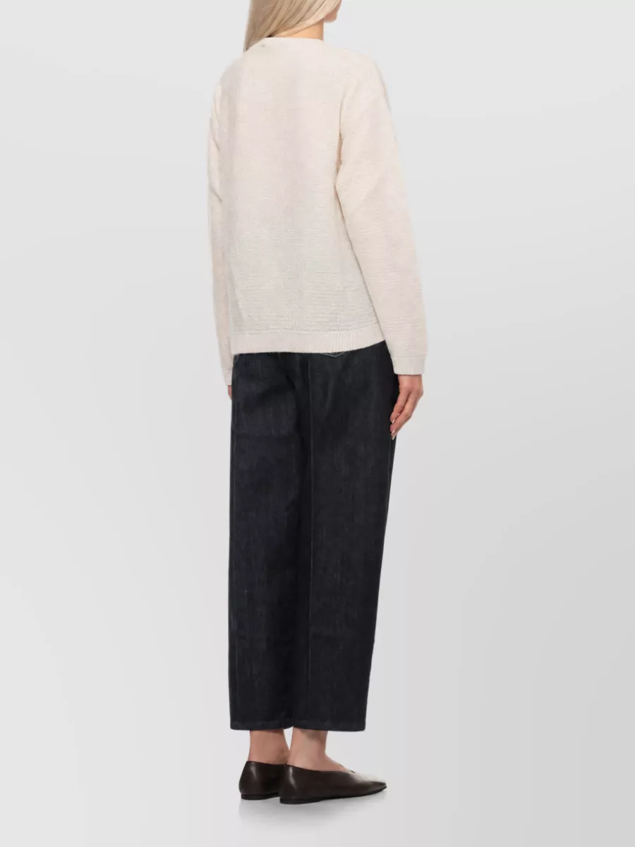 Fabiana Filippi Ribbed Lurex Crewneck Sweater