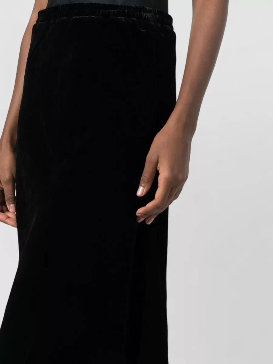 Gold Hawk Velvet Maxi Skirt