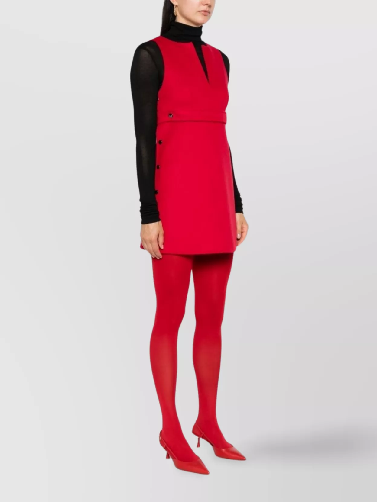 P.a.r.o.s.h Leak Belted Mini Dress In Red