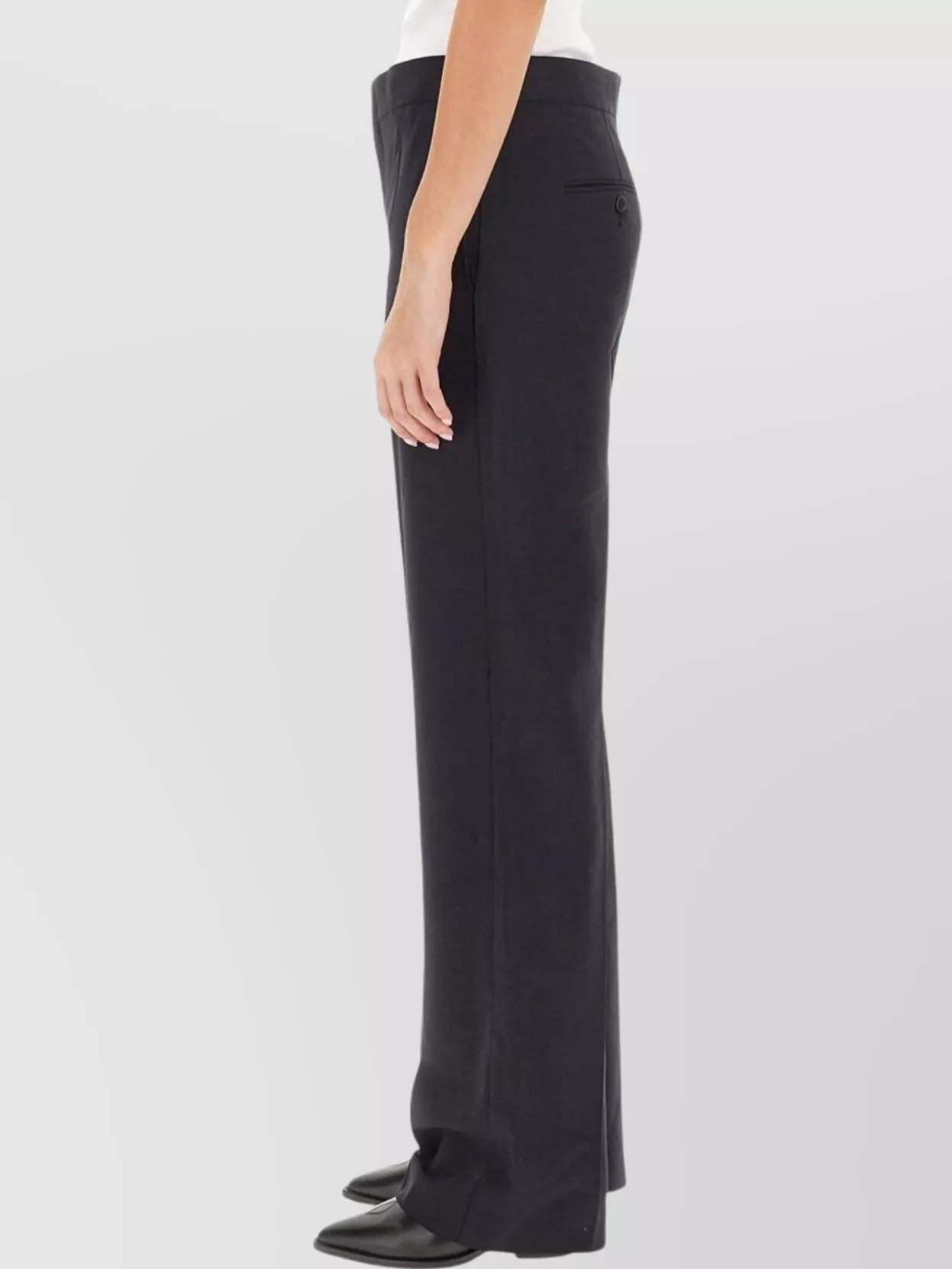Shop Isabel Marant Straight Leg Trousers With Pockets And Crease