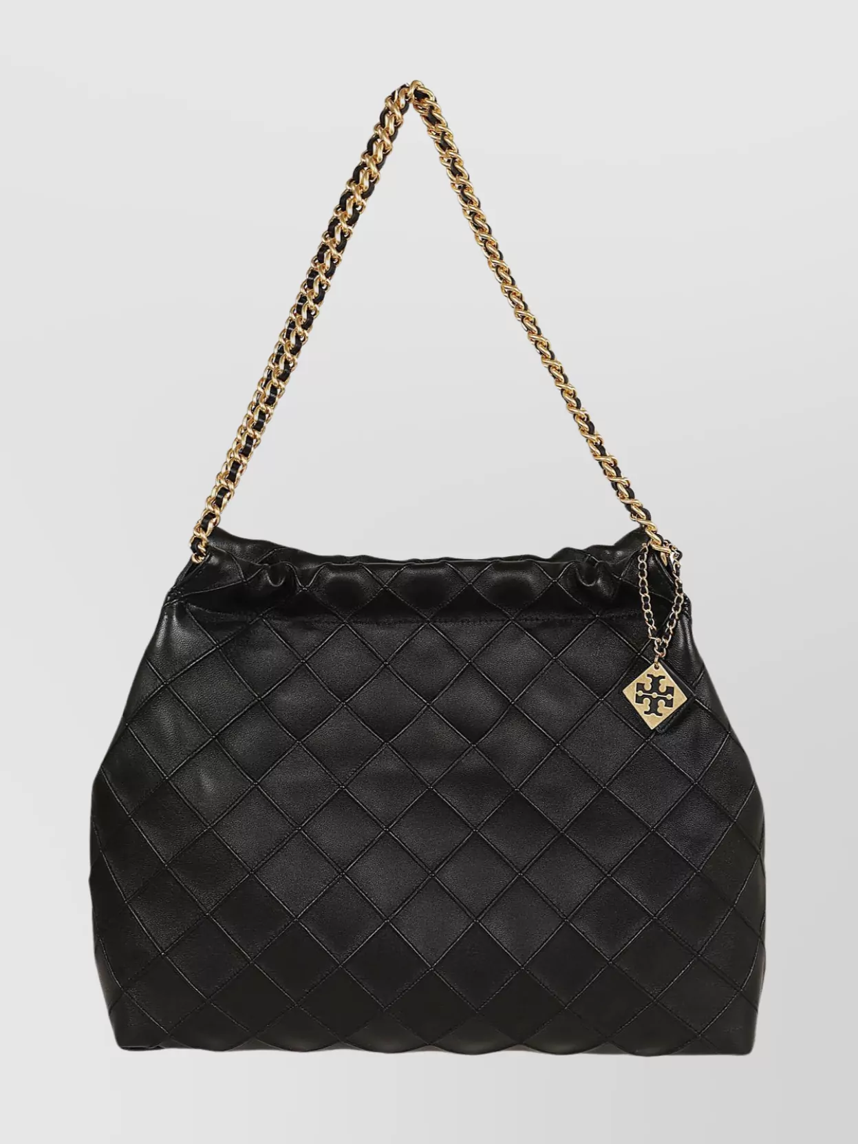 Shop Tory Burch Soft Quilted Chain Strap Drawstring Shoulder Bag