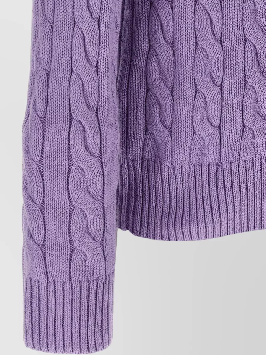 Polo Ralph Lauren Braided Cotton Crewneck Sweater