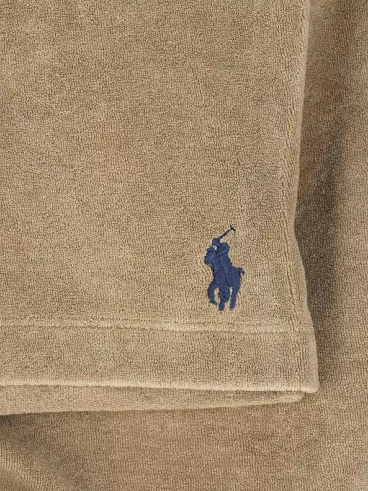 Polo Ralph Lauren Straight Terry Cloth Texture Shorts With Elastic Waistband