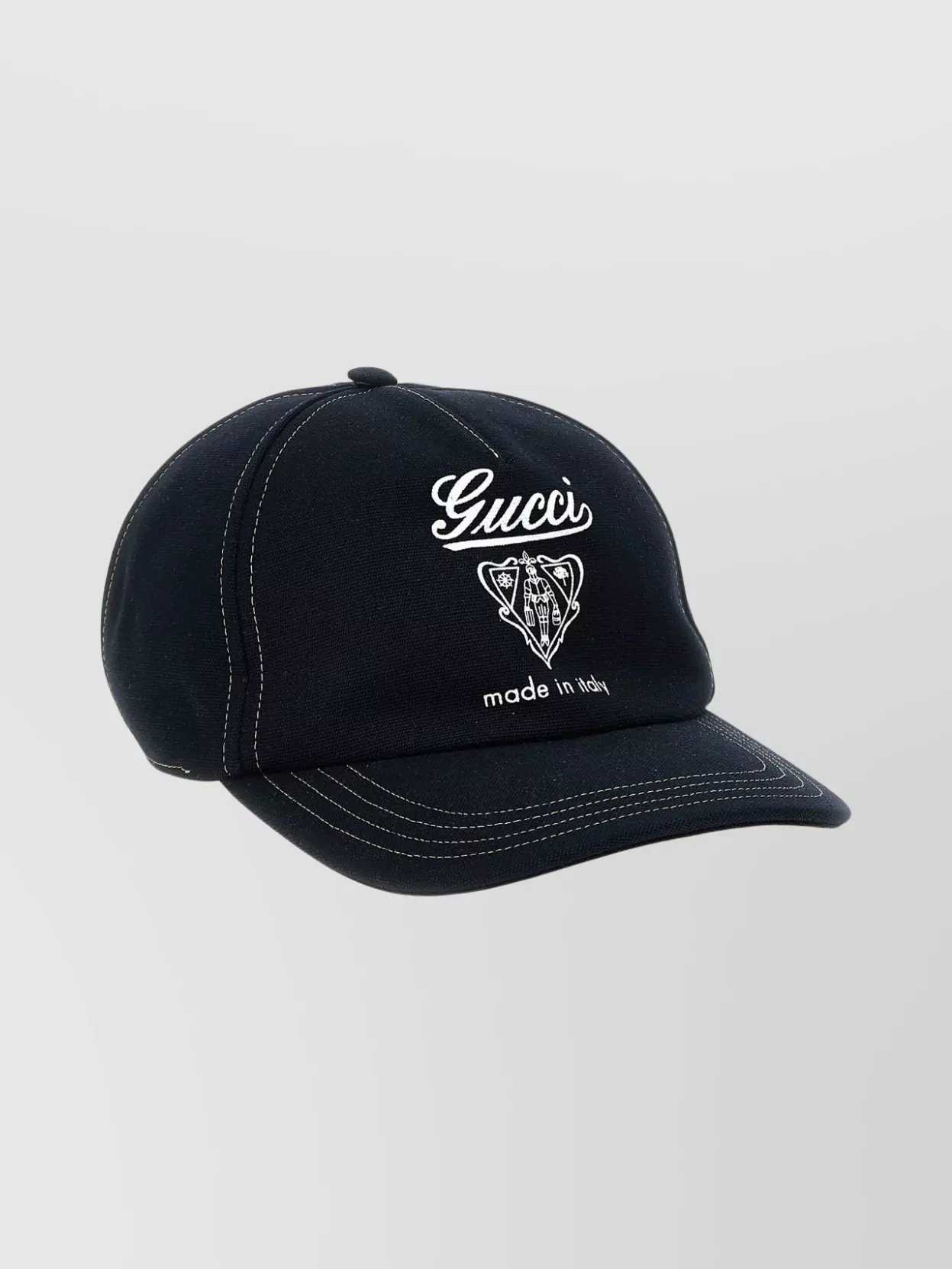 Gucci Cap Featuring Coat Of Arms Design