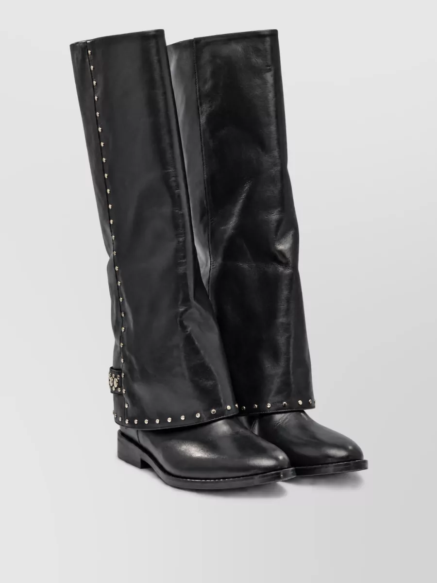 Strategia leather ankle boots