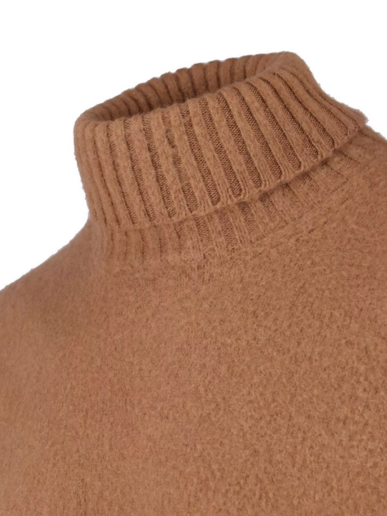 Drumohr Crewneck Ribbed Sweater Long Sleeves In Brown