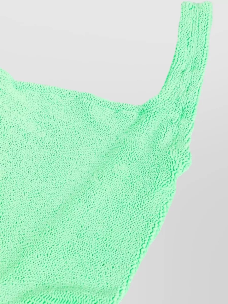 Hunza G Square Neck One Piece Swimsuit Ribbed