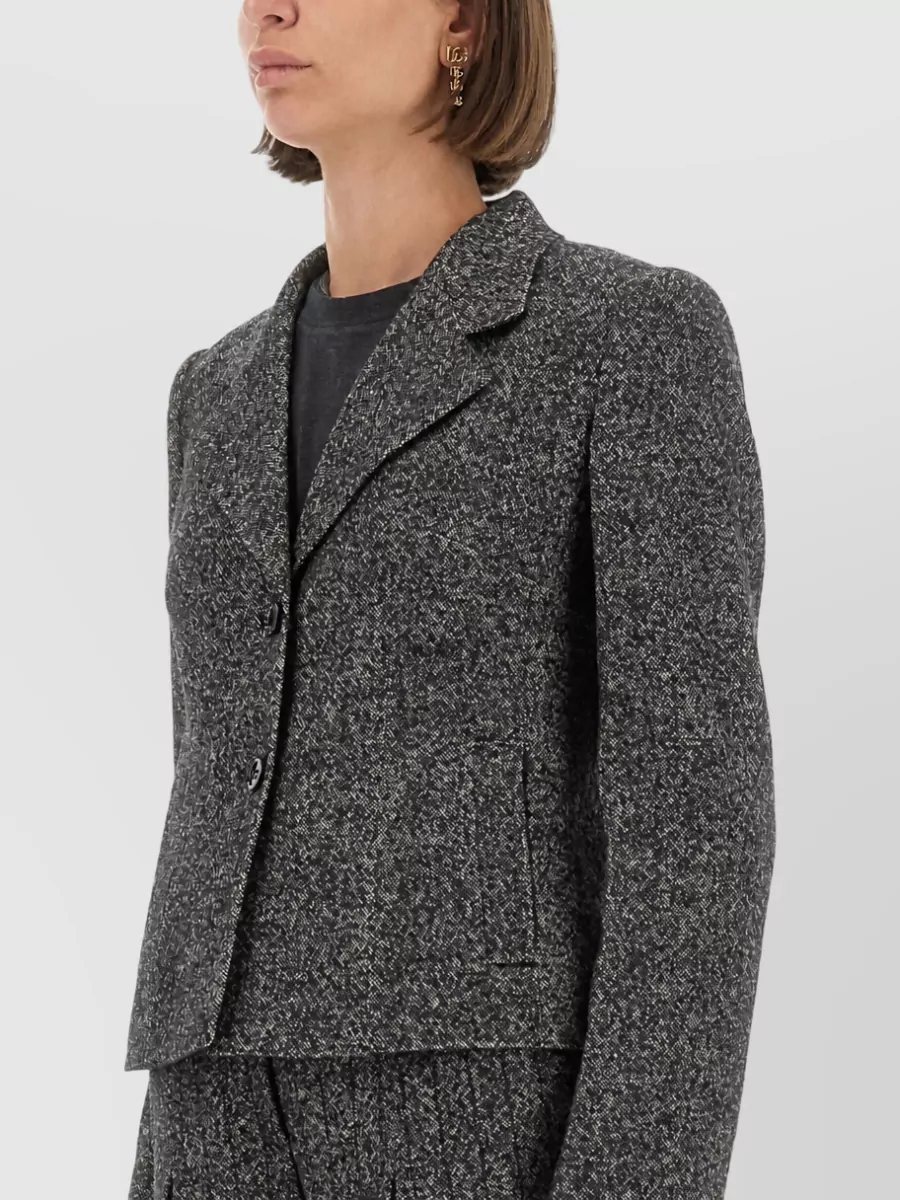 Dolce&Gabbana Single-Breasted Wool-Blend Suit Jacket