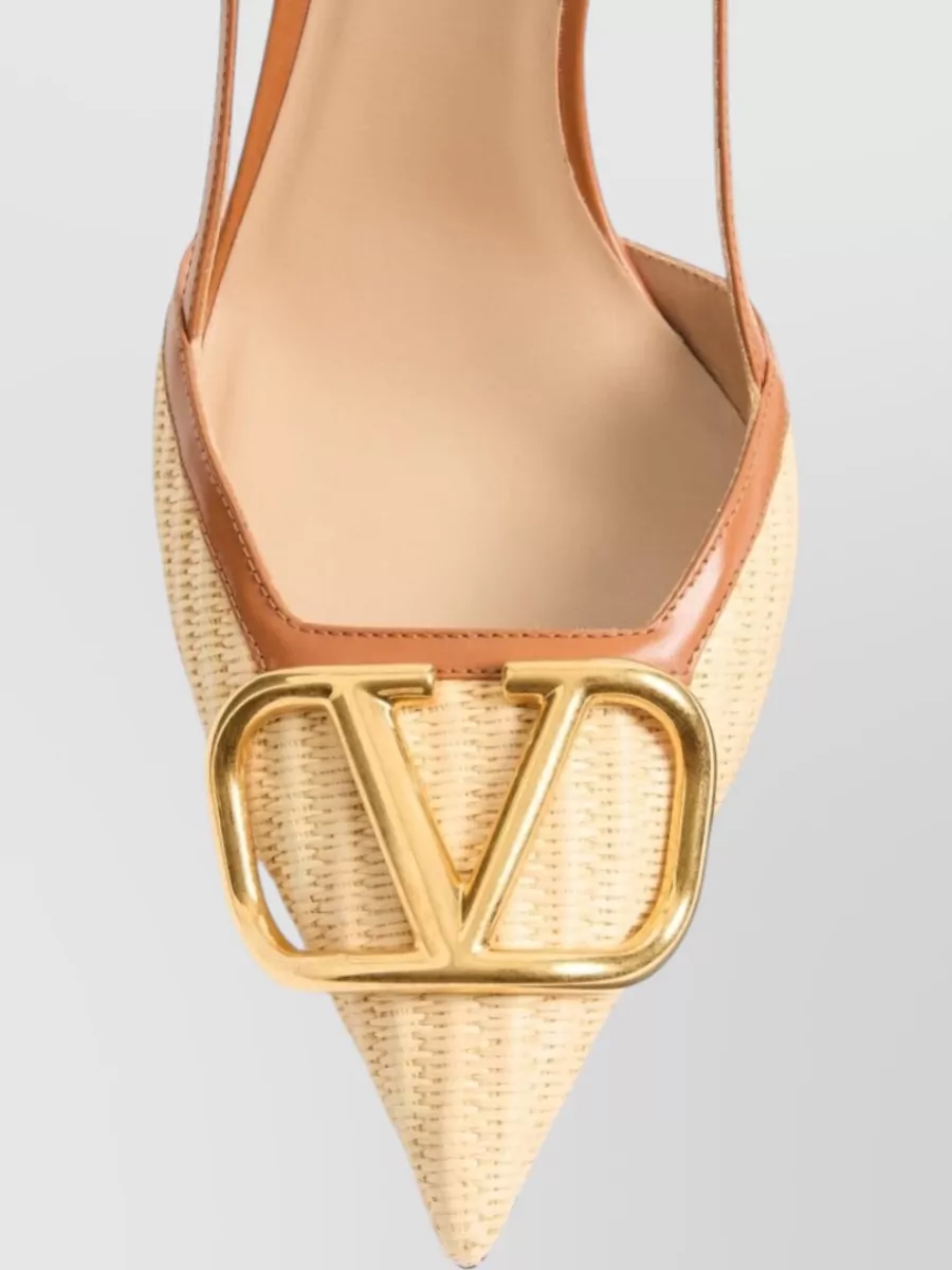 Valentino Garavani Leather Slingback Pumps