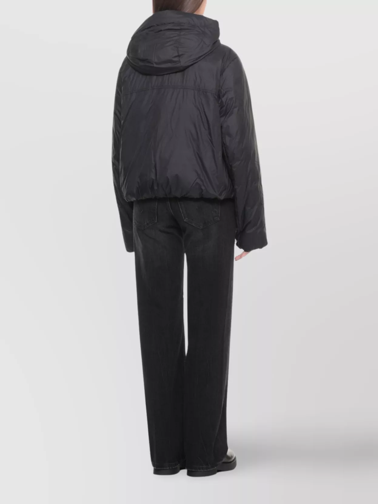 Canada Goose Hooded Quilted Down Jacket And Pockets