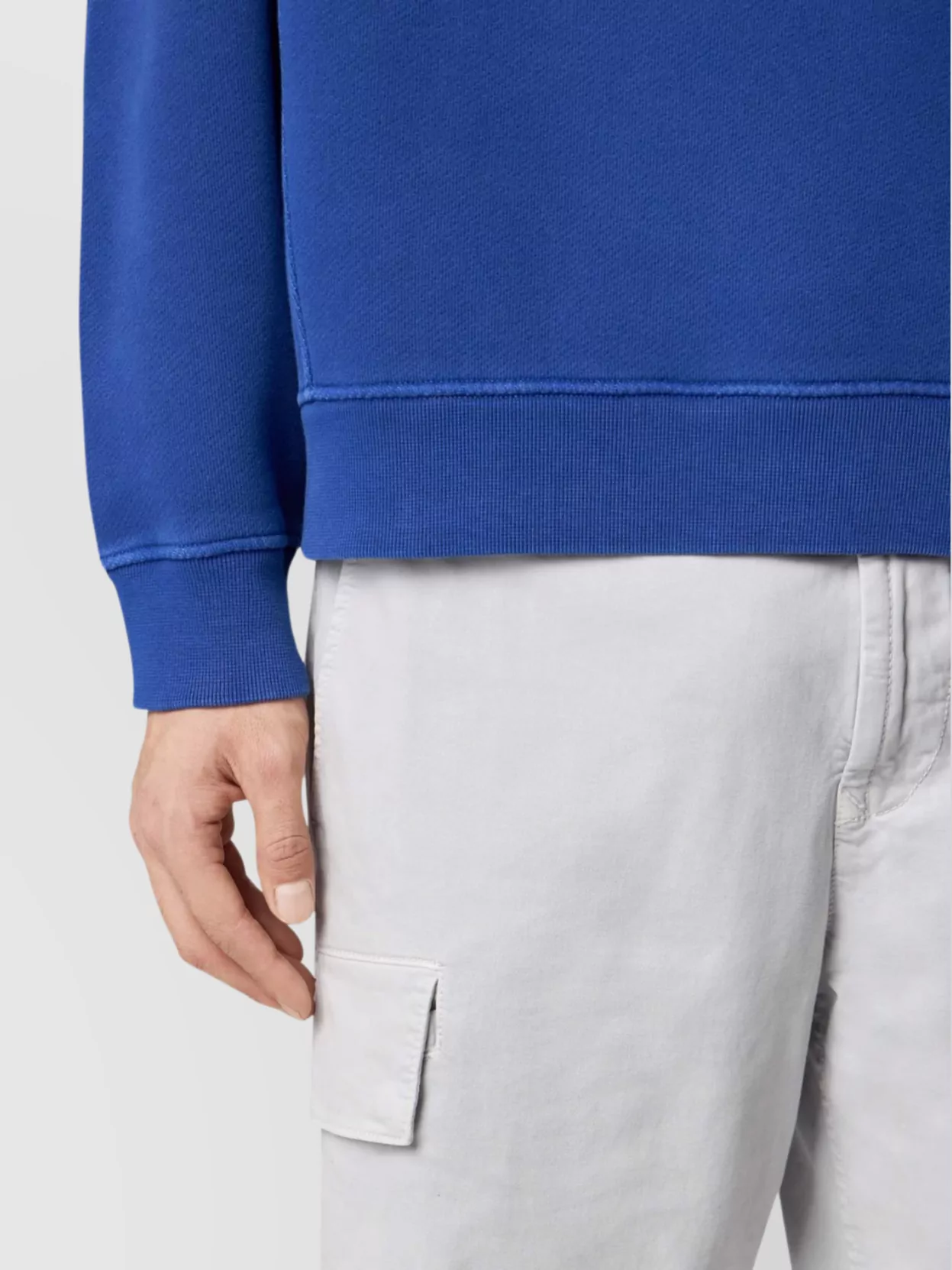 Stone Island Crewneck Sweatshirt Visible Stitching