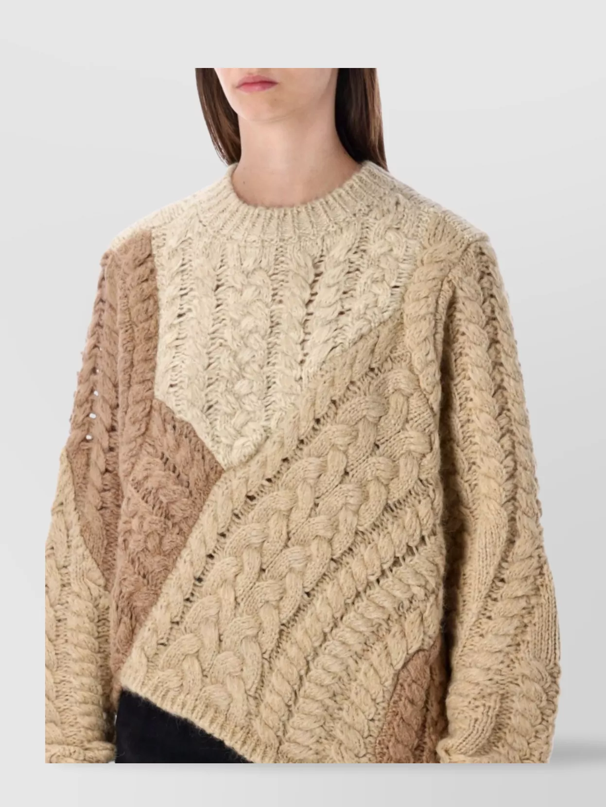 Isabel Marant Etoile Cable Knit Crew Neck Sweater