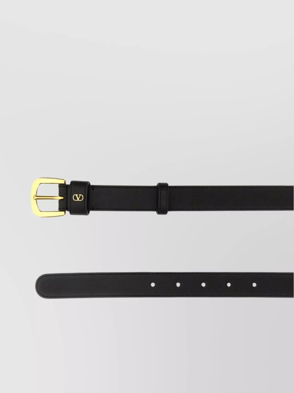 Valentino Garavani Adjustable Length Gold-Tone Buckle Belt