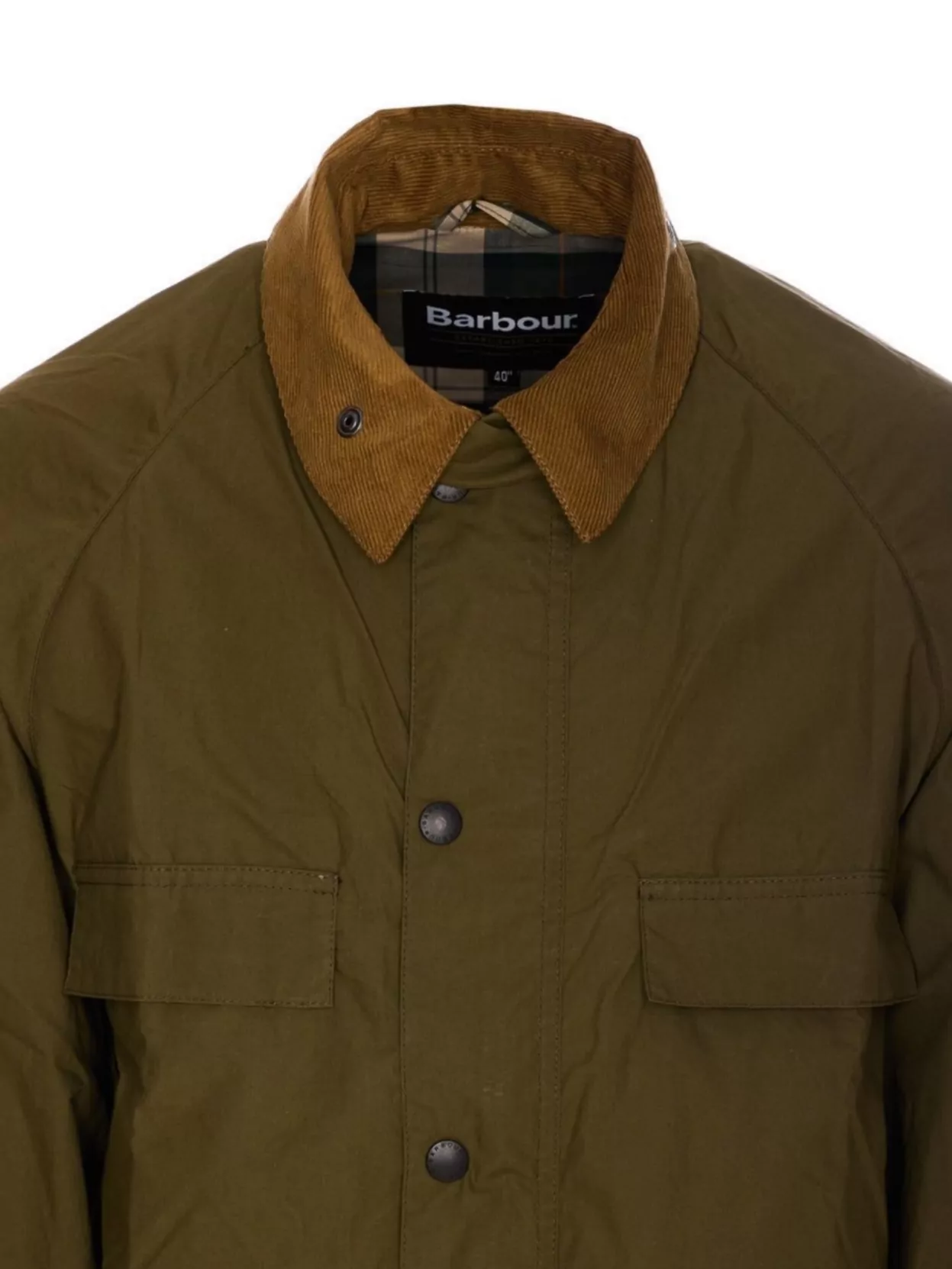 BARBOUR CORDUROY COLLAR EMBROIDERED FLAP POCKETS JACKET