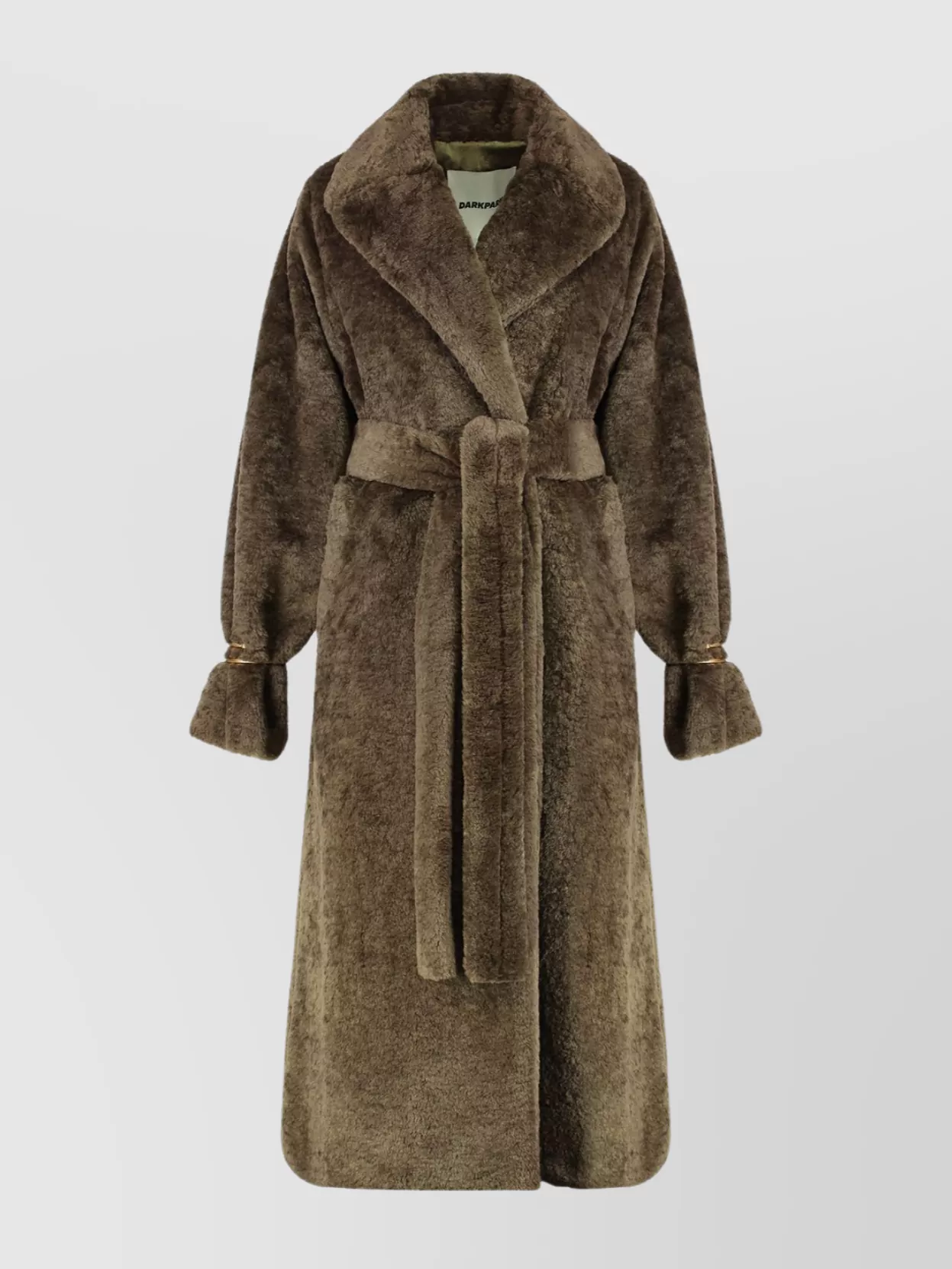 Darkpark Madison Trench Coat Eco-fur In Animal Print