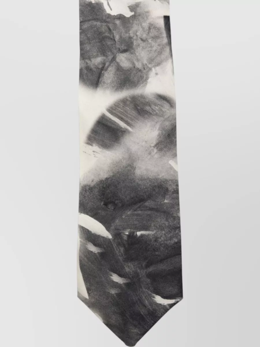 Alysi Slim Tie Pointed Tip Silk Nylon