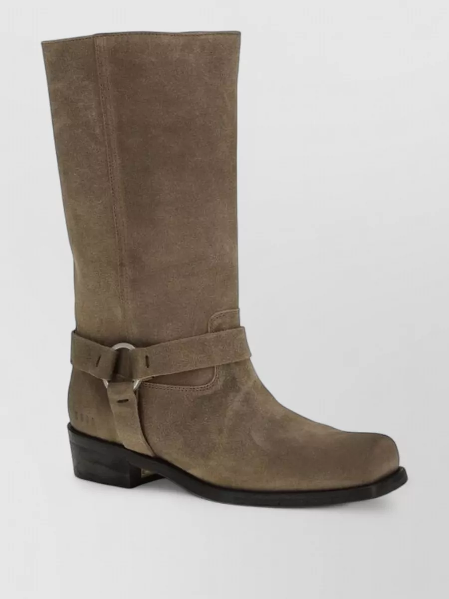 Golden Goose Calf Leather Lace-Up Boots