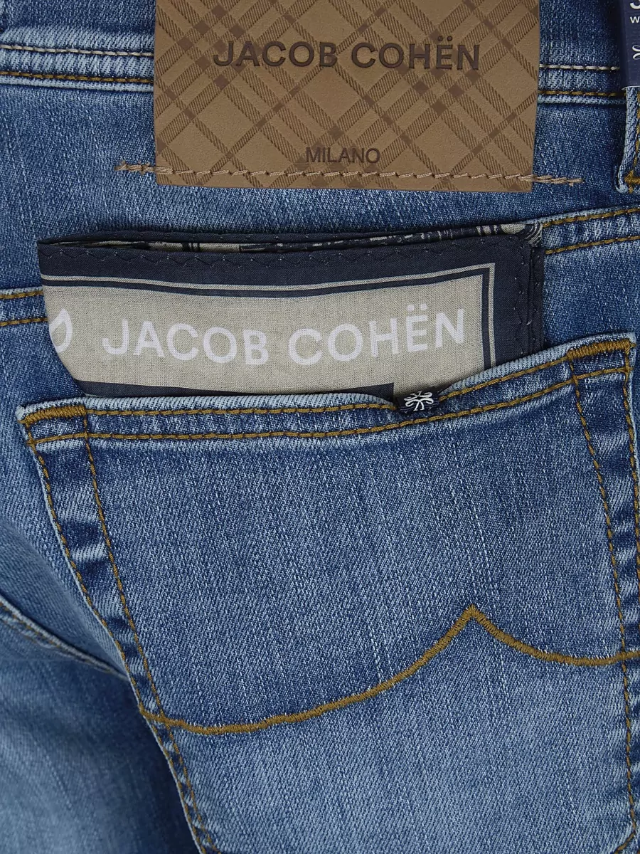 Jacob Cohen Slim-Fit Straight-Leg Denim Trousers