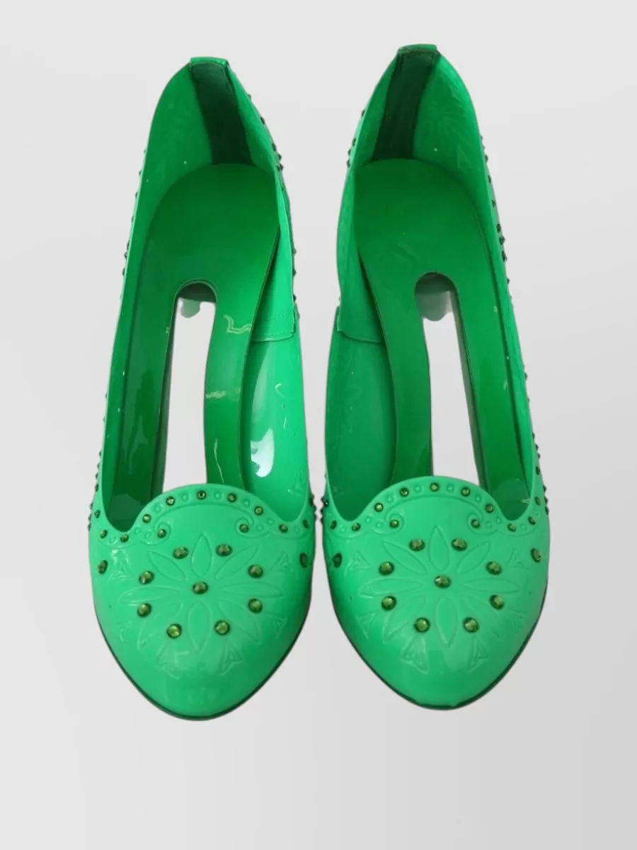 Dolce&Gabbana Crystal Embellished Cutout Pumps