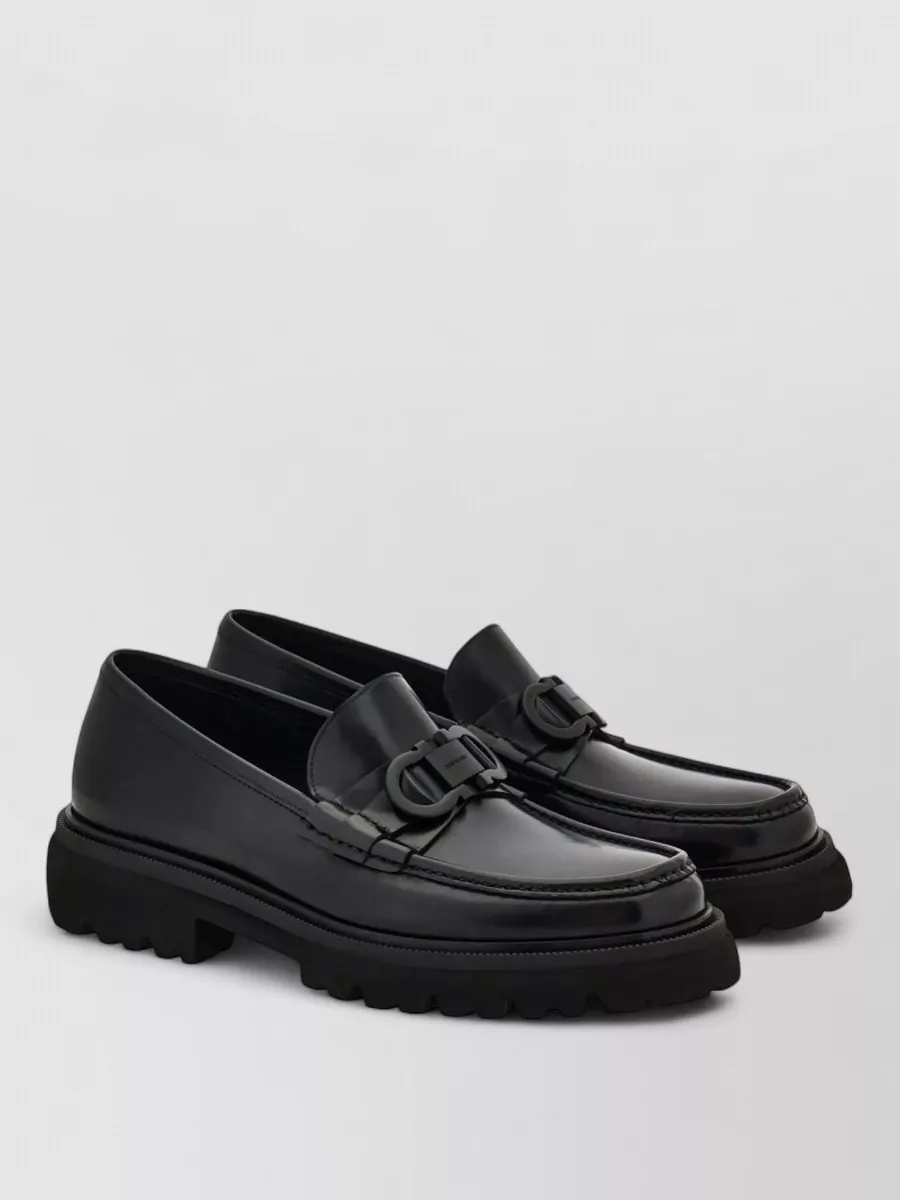 Ferragamo calf leather loafers