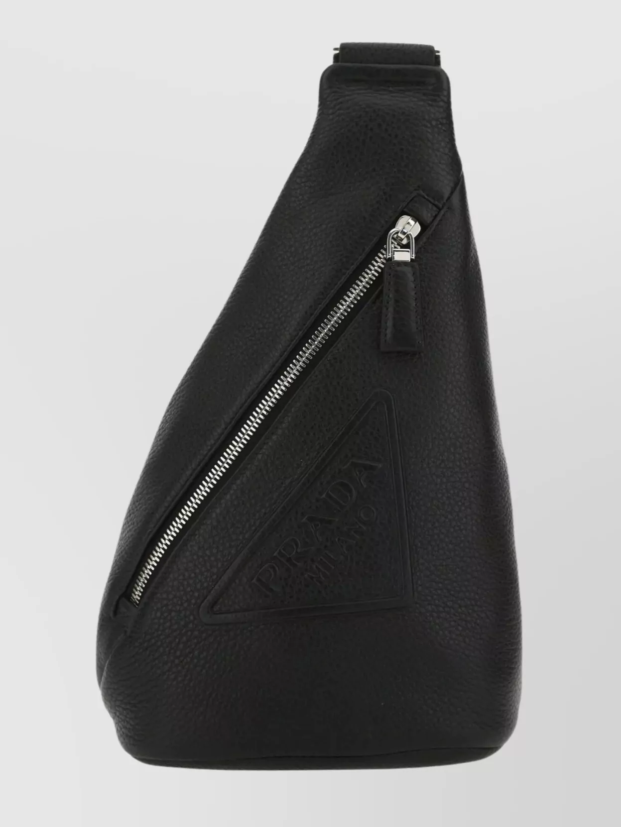 Shop Prada Leather Backpack With Adjustable Strap And Metal Hardware