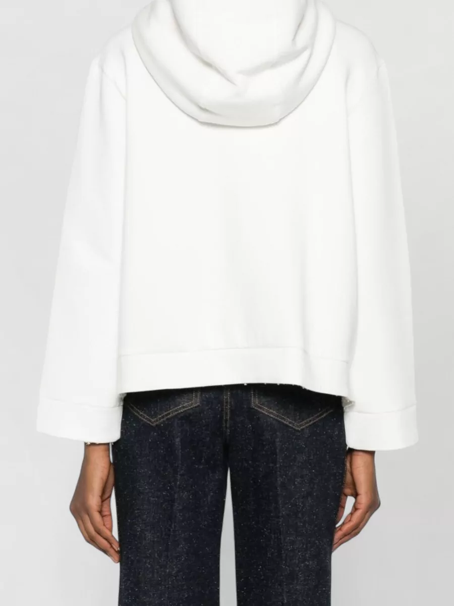 Emporio Armani Cotton Hooded Jacket Front Pockets