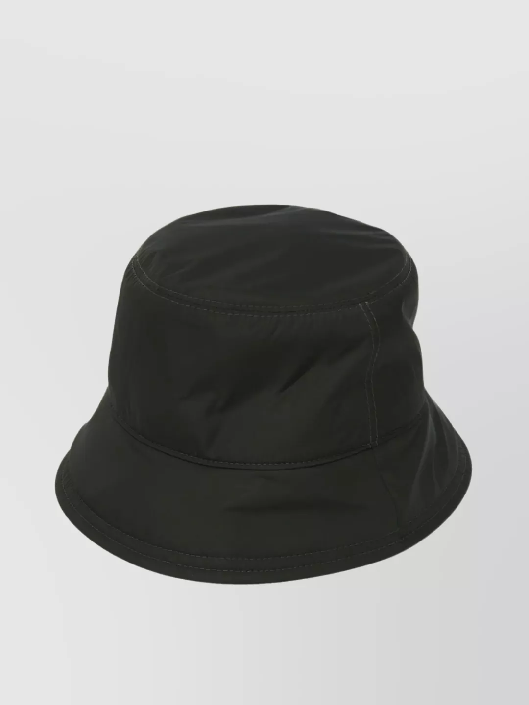 Shop Chloé Structured Stitched Brim Bucket Hat In Grey