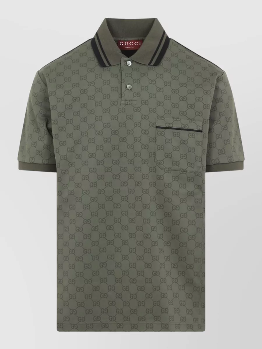 Gucci Short Sleeve Polo Shirt With Chest Pocket