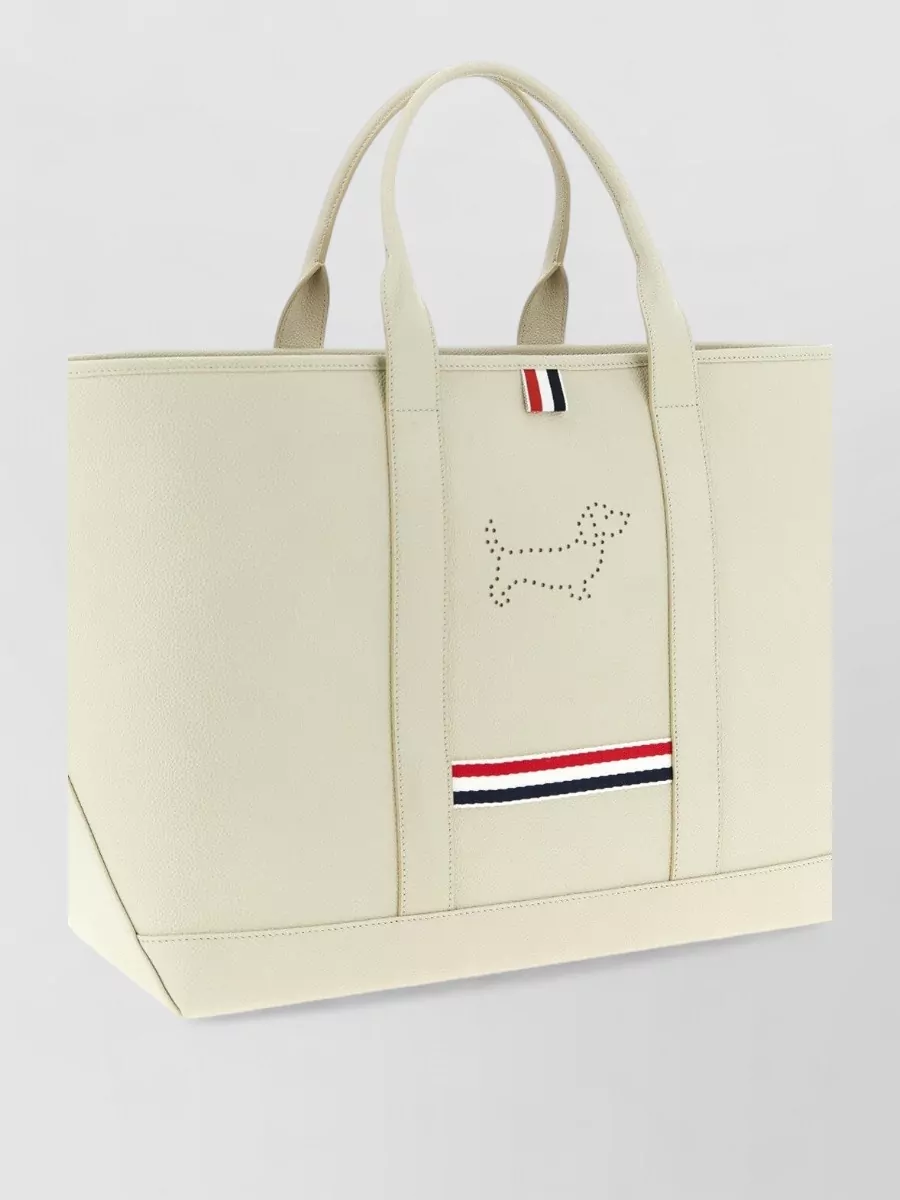 Thom Browne Medium Tool Tote Perforated Hector Leather