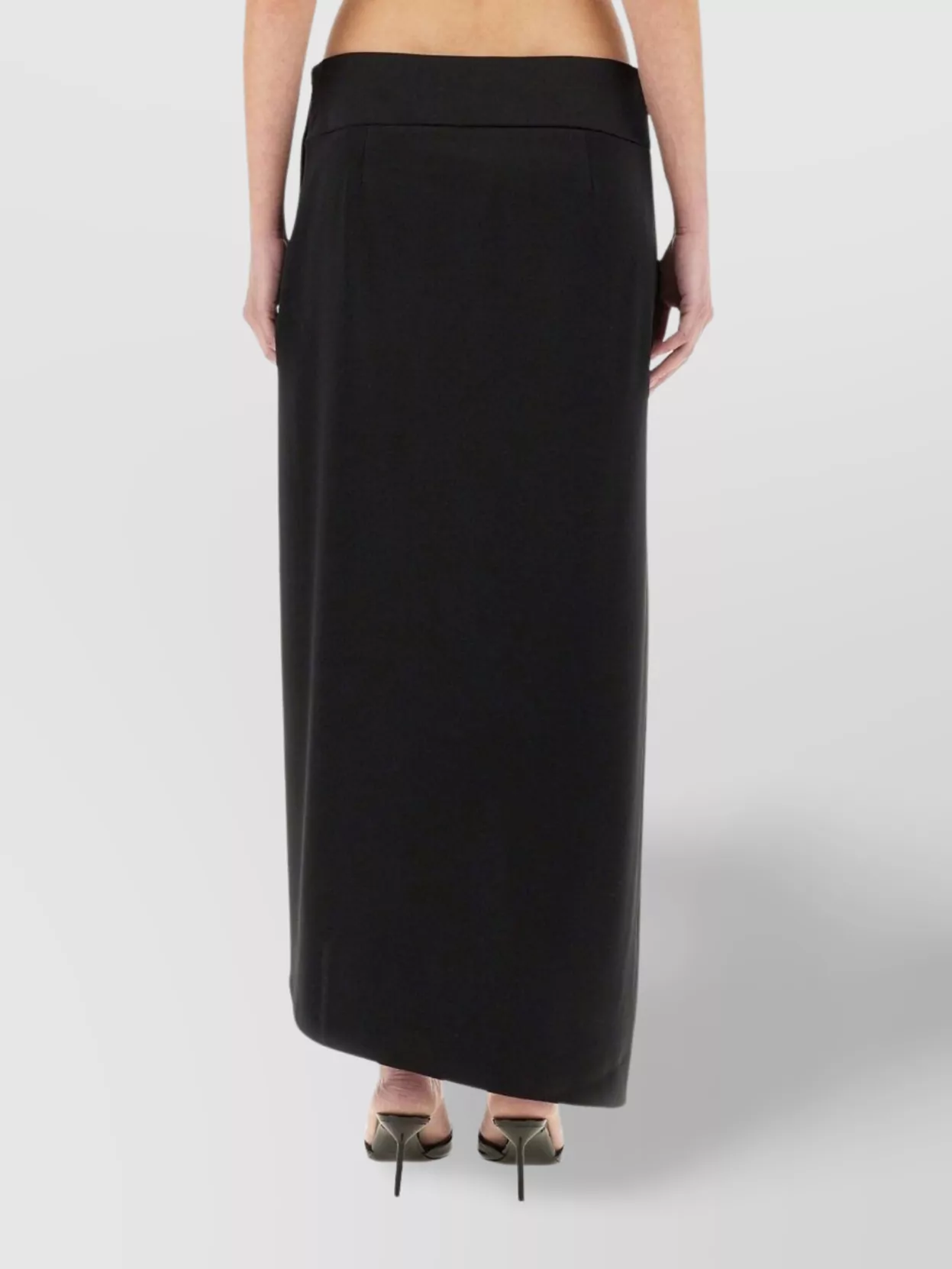 Courrèges "Heritage Infinity" Maxi Length Asymmetric Hem Skirt