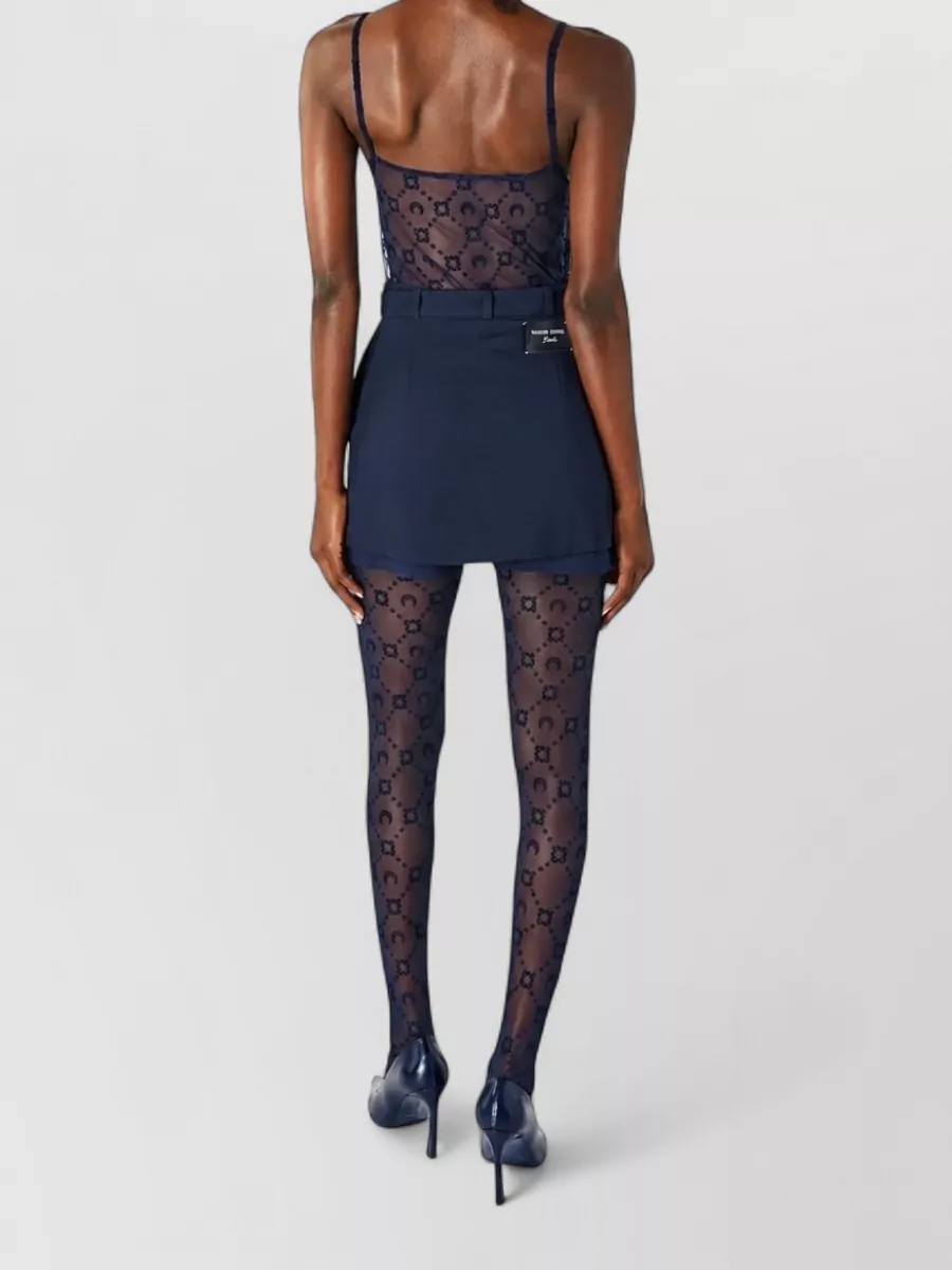 Marine Serre Mesh Camisole Top