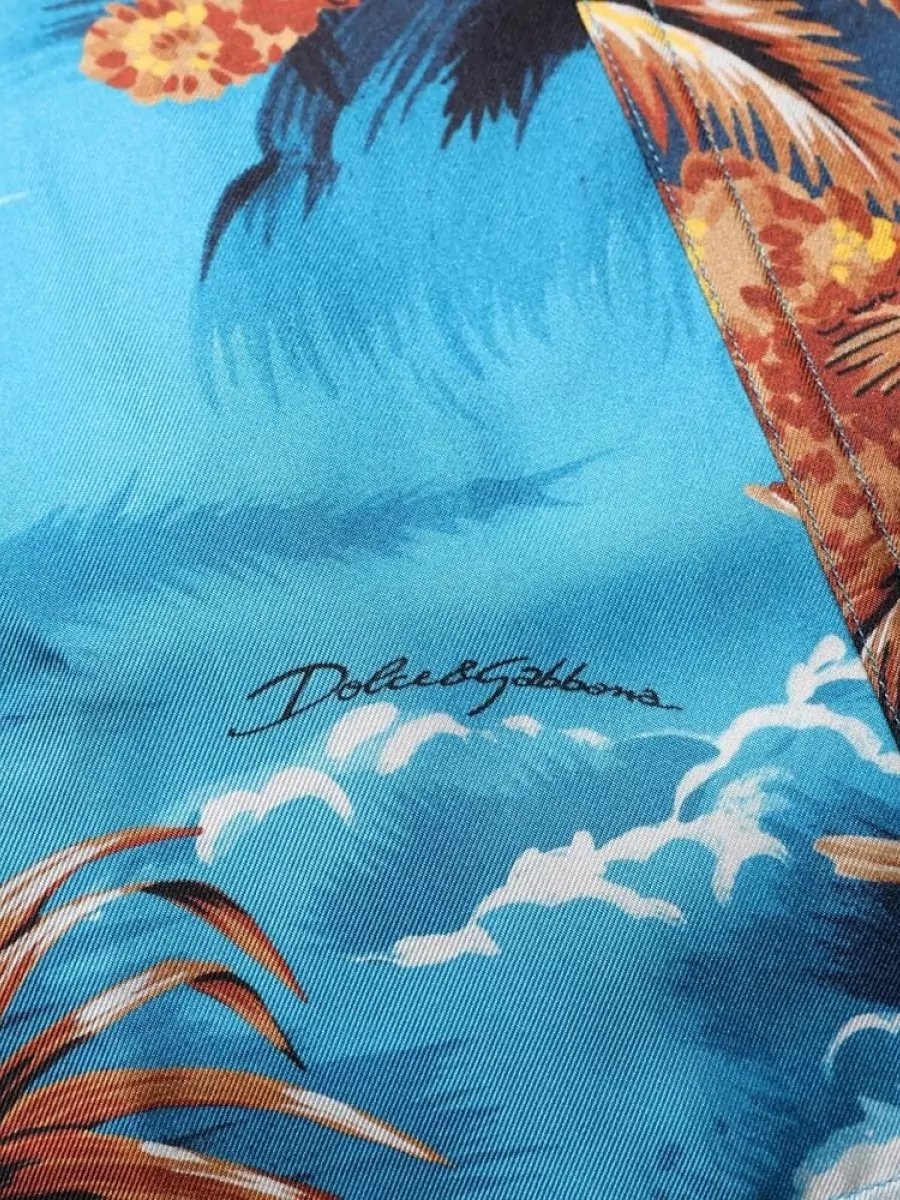 Dolce&Gabbana Silk Hawaiian Print Shirt