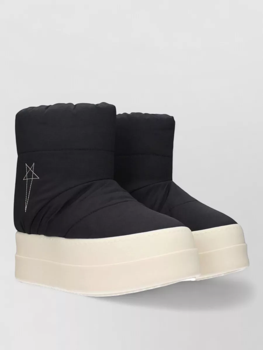 Rick Owens Fabric Ankle Boots