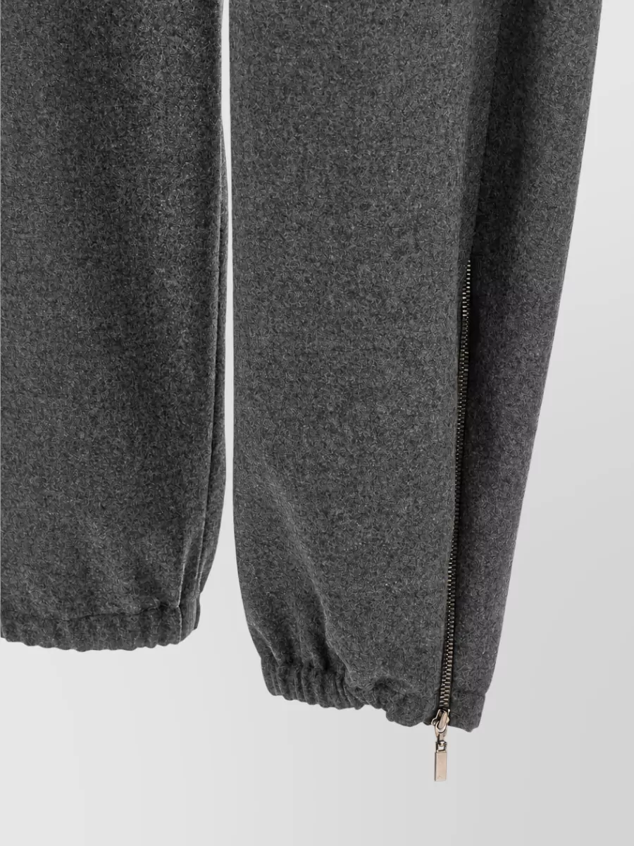 Brunello Cucinelli Cashmere Loose Cargo Tailored Trousers