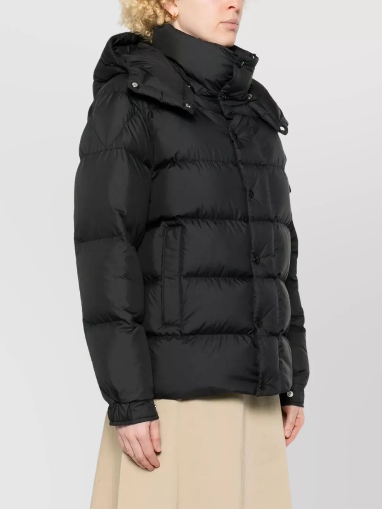 Moncler Padded Short Jacket Hood Attached