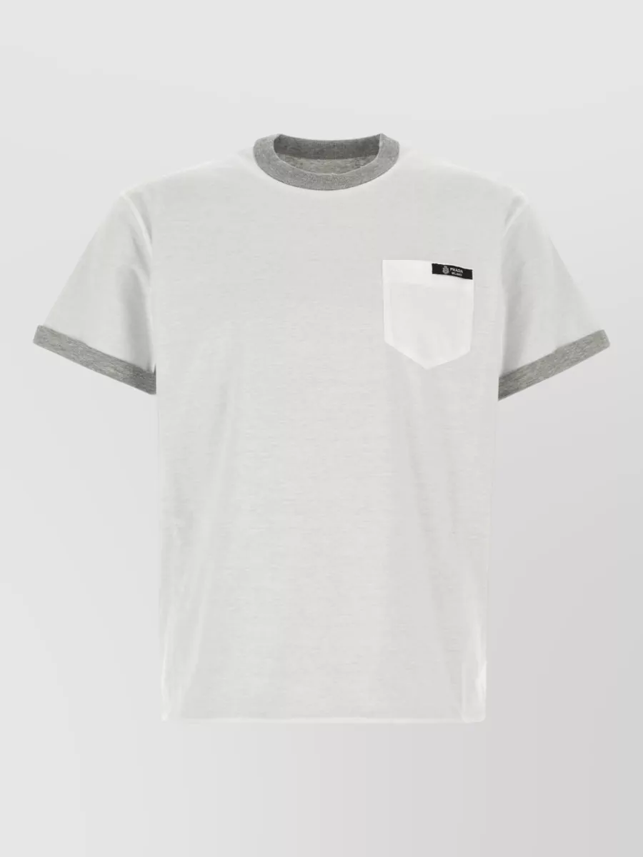 Prada cotton ribbed reversible short-sleeve t-shirt