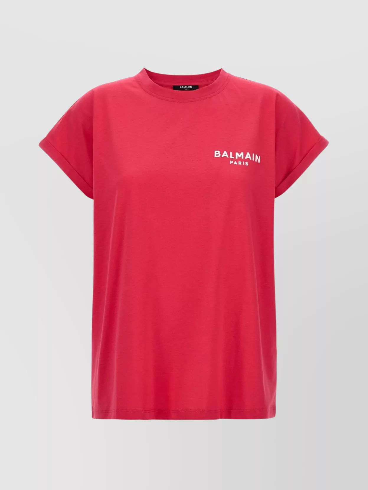 Balmain Logo Print Crew Neck T-shirt In Multi