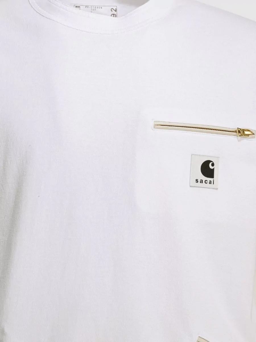 Sacai Cotton Crewneck T-Shirt