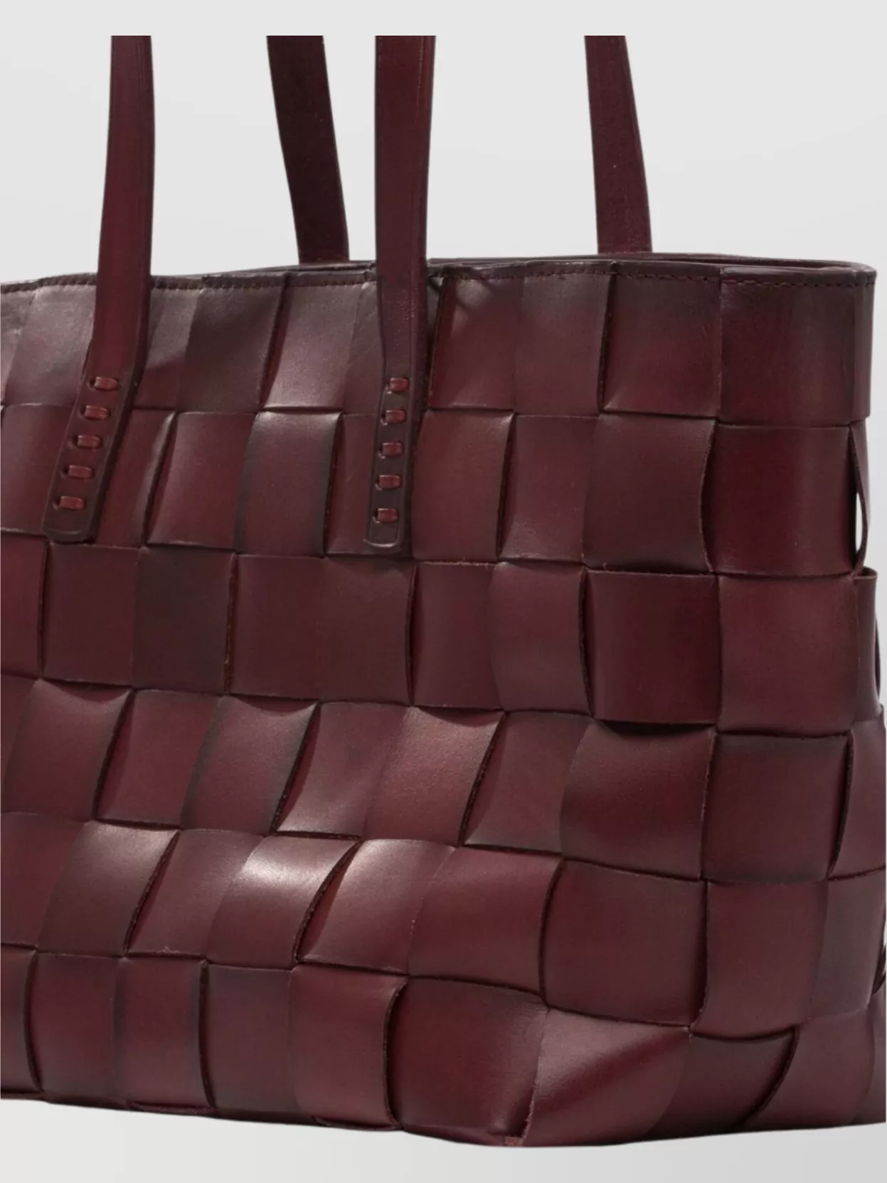 Dragon Diffusion Rectangular Woven Shoulder Bag With Dual Handles