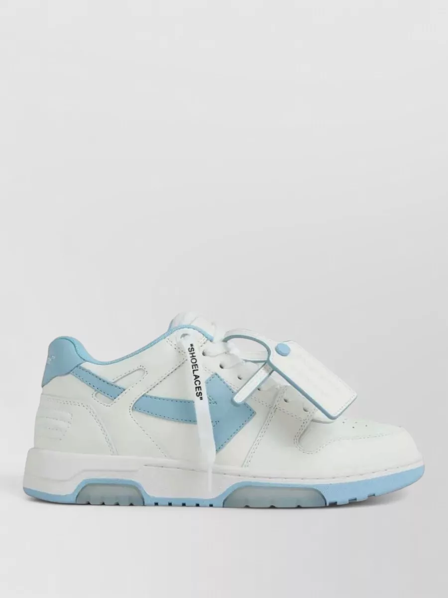 Off-White Leather Low-Top Sneakers