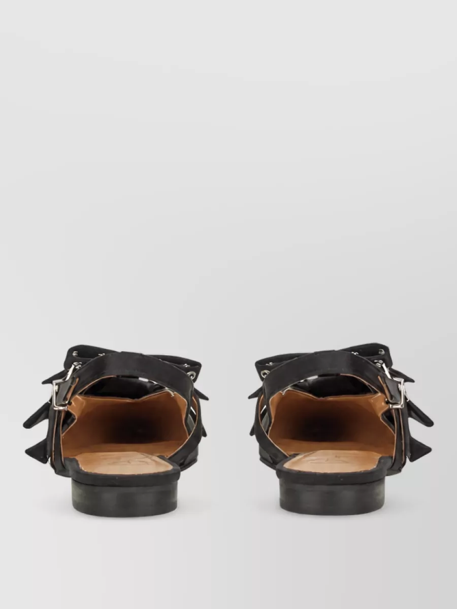 Ganni Satin Ballerina Sandals