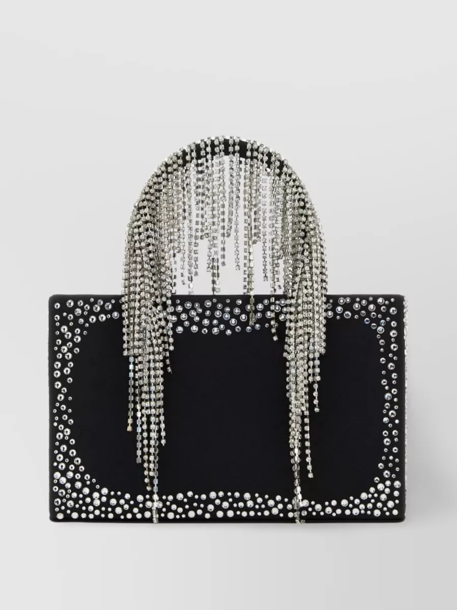 Shop Kara Nappa Leather Chain Strap Handbag In Black