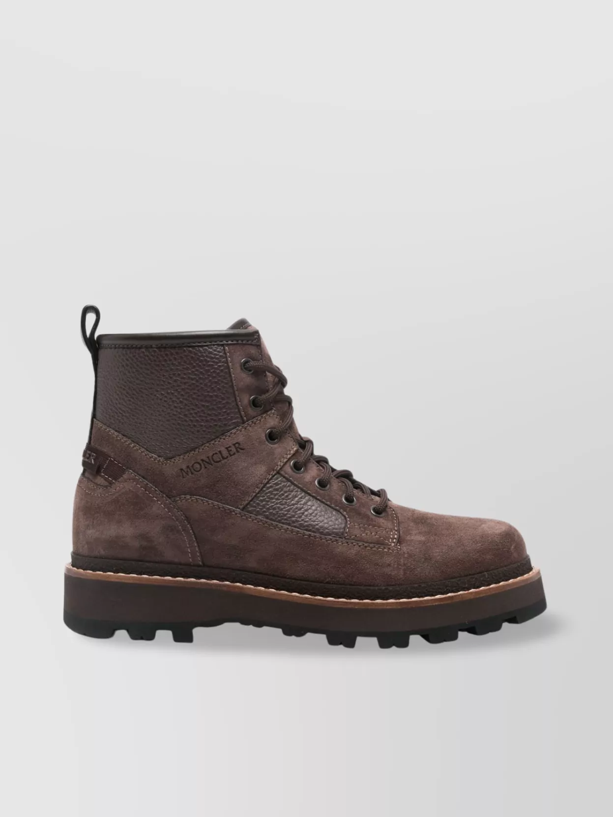 Moncler Camp Hiking Boots Suede Panels