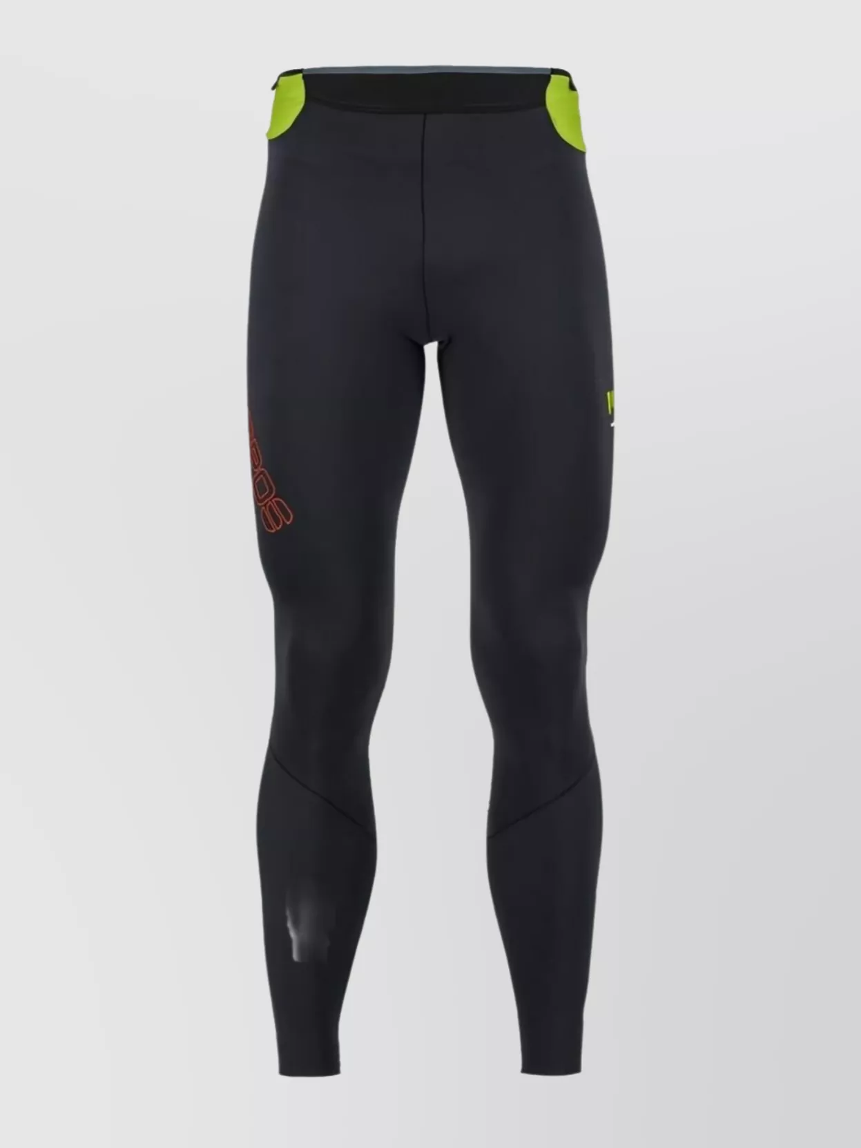 Karpos Straight Trousers Featuring Reflective Accents In Black