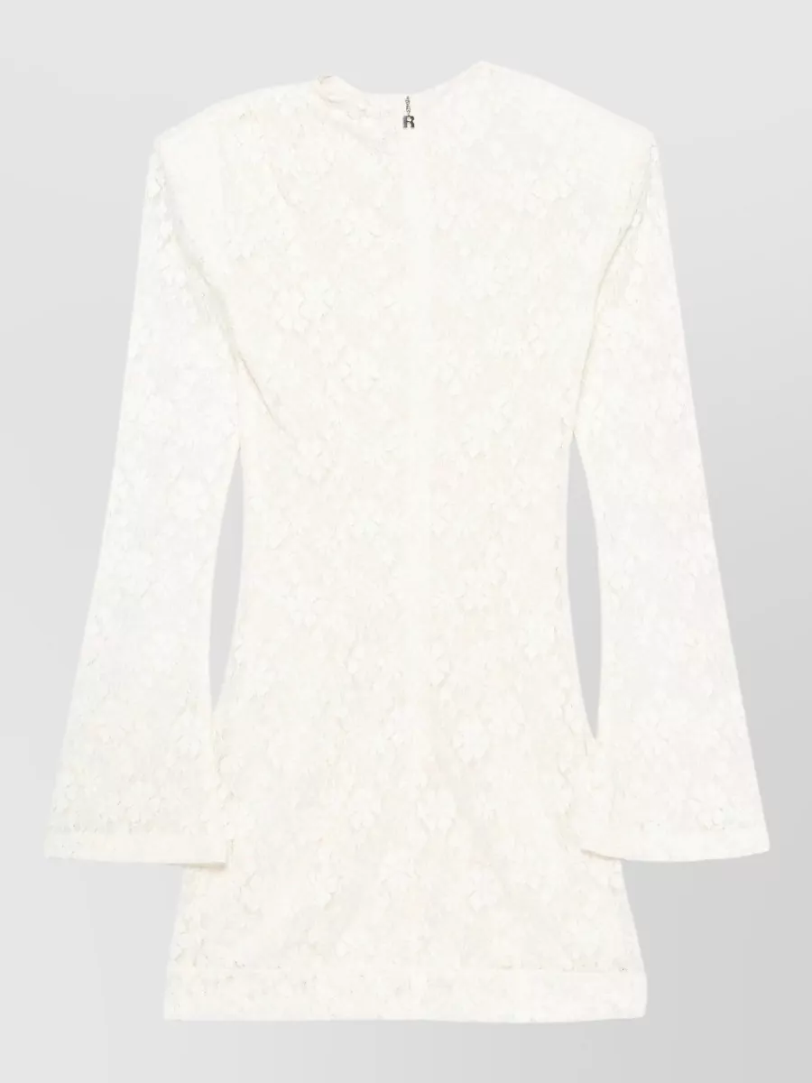 Rotate lace long sleeve mini dress