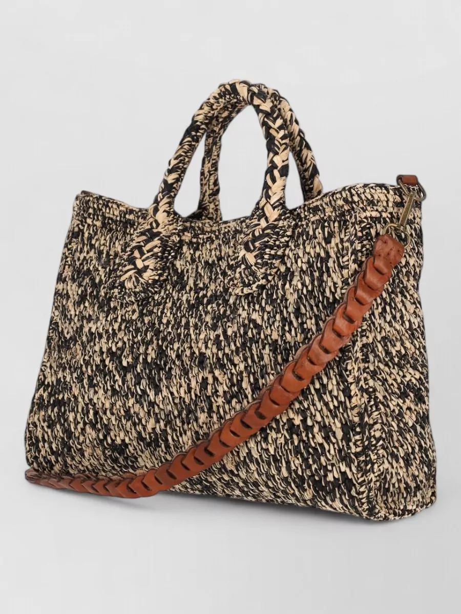 Ibeliv Raffia Crochet Shoulder Bag