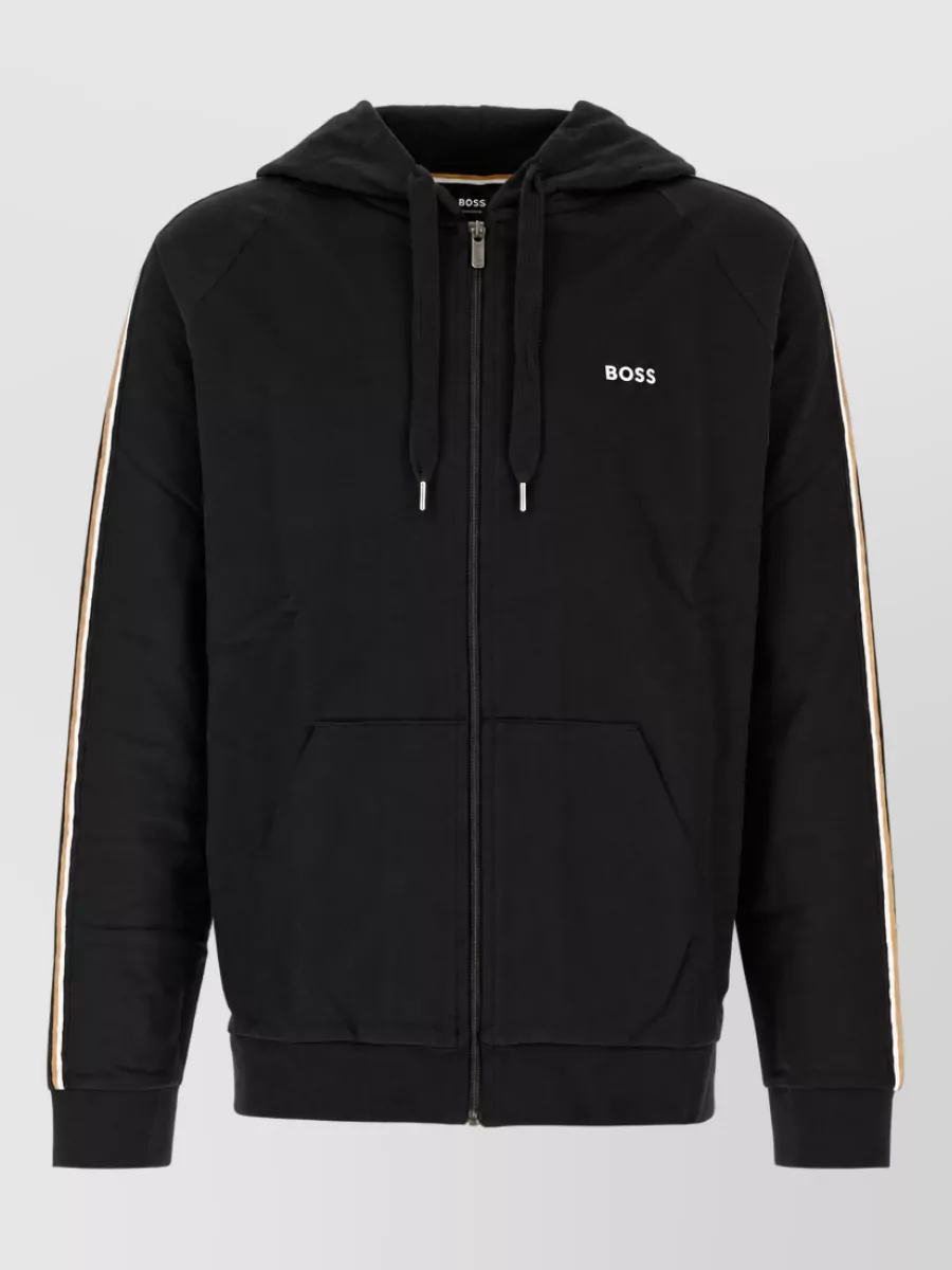 Boss cotton hooded sweatshirt