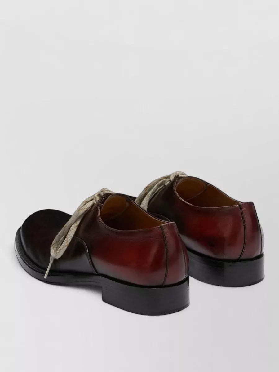 Dries Van Noten Leather Lace-Up Derby Shoes